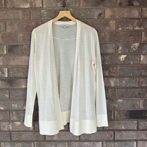 LOFT Beige Wool/Acrylic Large Cardigan